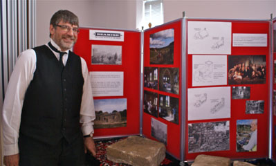 Photo 14  - 2013 Exhibition - Simon Woolley with Beamish Museum display on St. Helen’s Church